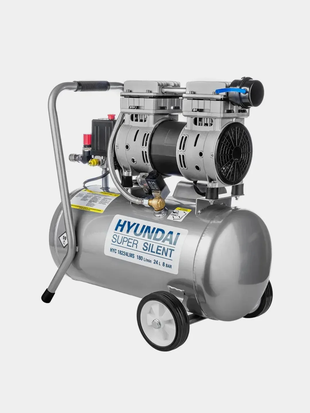 Компрессор безмасляный HYUNDAI НYC 18224LMS, 220 В