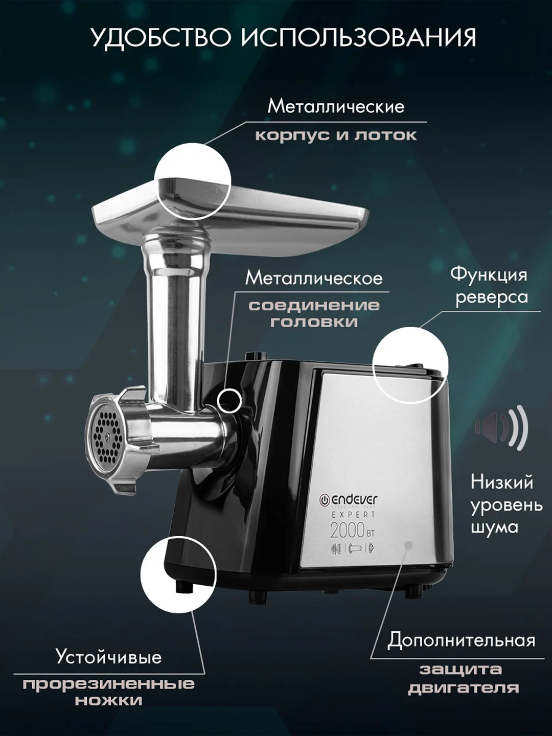 Мясорубка электрическая ENDEVER SIGMA-55