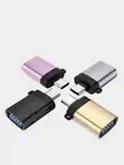 Черный адаптер переходник USB Type C на USB 3.0 otg