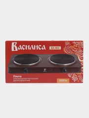 Эл.плита ВАСИЛИСА ВА-903 диск 2-х комфор коричн