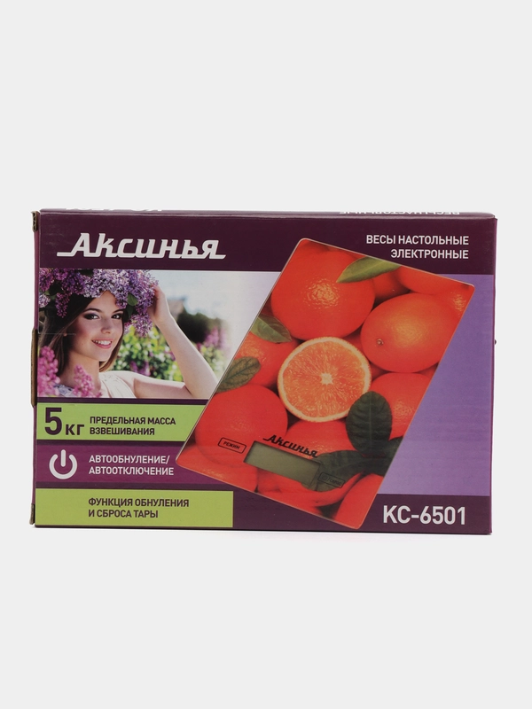 Весы настольные АКСИНЬЯ КС-6501 "Цитрус" 5кг