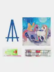 Алмазная мозаика Мультиарт "Милые единороги"