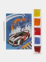Аппликация из песка Мультиарт "Hot Wheels"