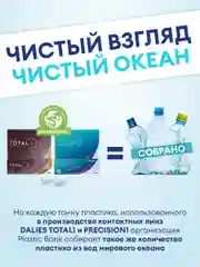 Контактные линзы Dailies Total1, 30pk (+3.00) - (-8.00) / BC 8.5