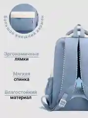 Голубой повседневный женский школьный рюкзак для девочек для ноутбука