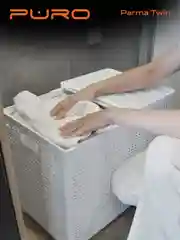 Корзина складная для хранения белья и вещей PURO PARMA TWIN