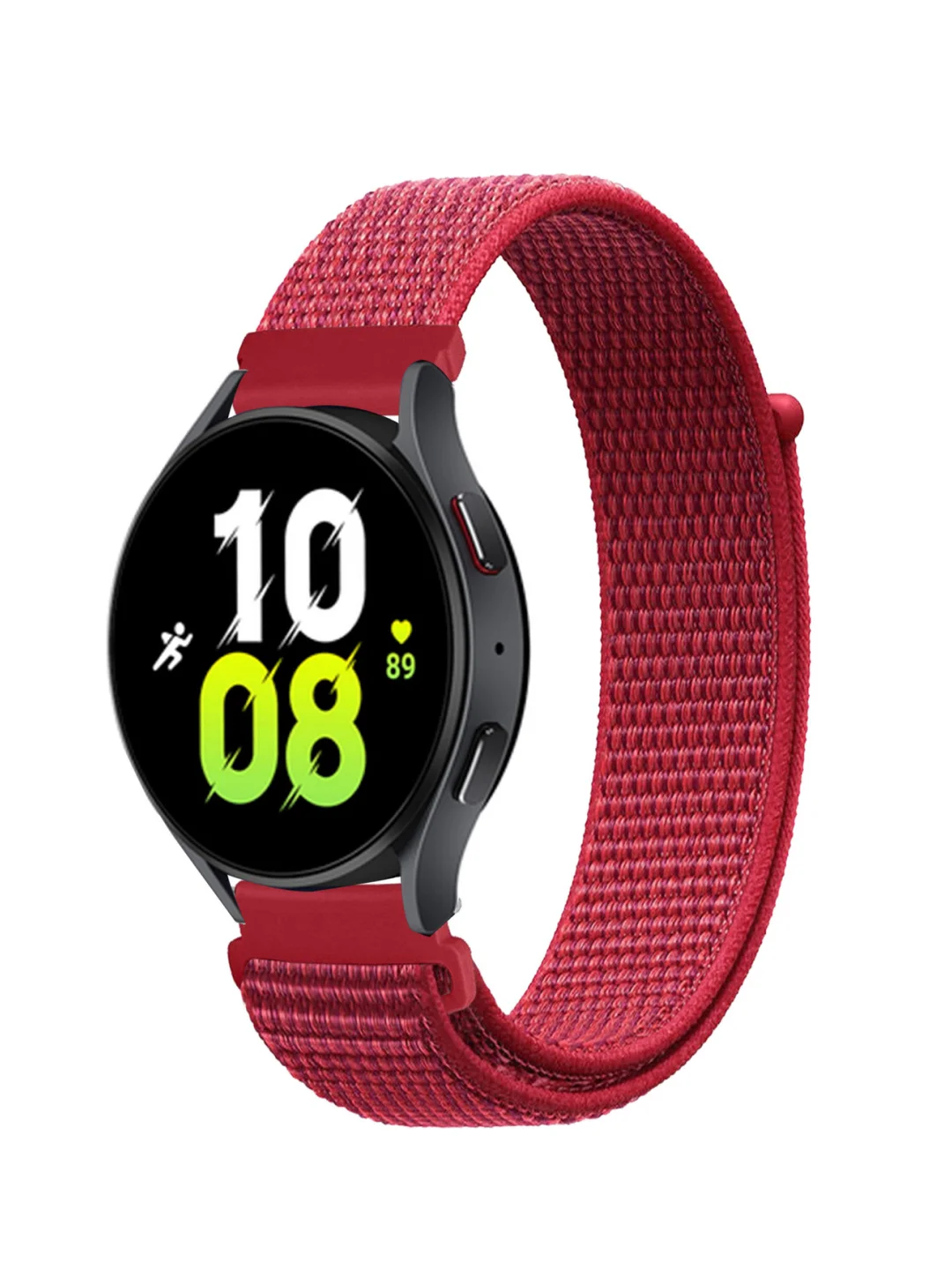 Красный ремешок нейлоновый для Xiaomi Amazfit Bip Lite GTR, GTS, Samsung gear S2 Classic, 42 мм