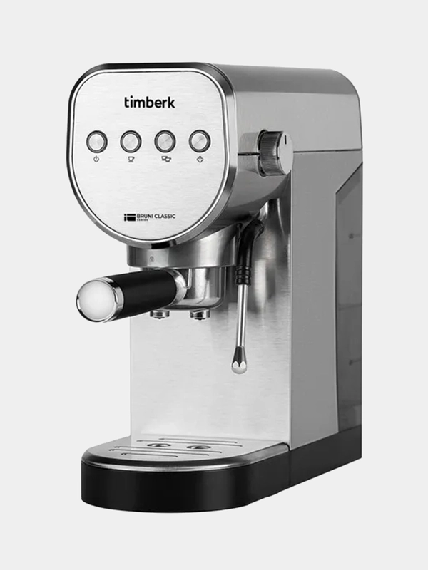 Кофеварка рожковая Timberk T-CM33039, 1250 Вт, 20 Бар, 0.9 л, серебристая