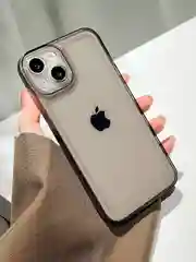 Черный чехол для айфон (iPhone) 11 13 12  mini pro max силиконовый прозрачный про макс