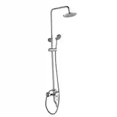 Хром душевая система со смесителем и тропическим душем DecoRoom DR21071