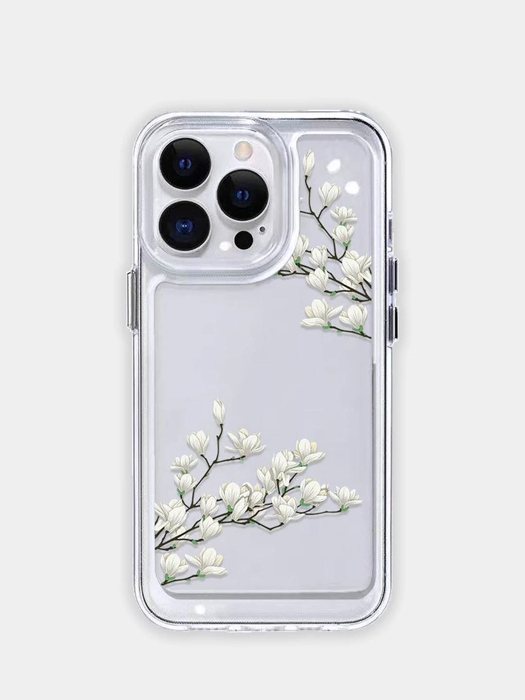 Бежевый чехол для iPhone 7,8,SE,XR,XS,11,12,13,14,15,Pro,Max,Plus, на айфон, прозрачный, с цветами