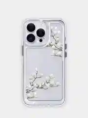 Бежевый чехол для iPhone 7,8,SE,XR,XS,11,12,13,14,15,Pro,Max,Plus, на айфон, прозрачный, с цветами