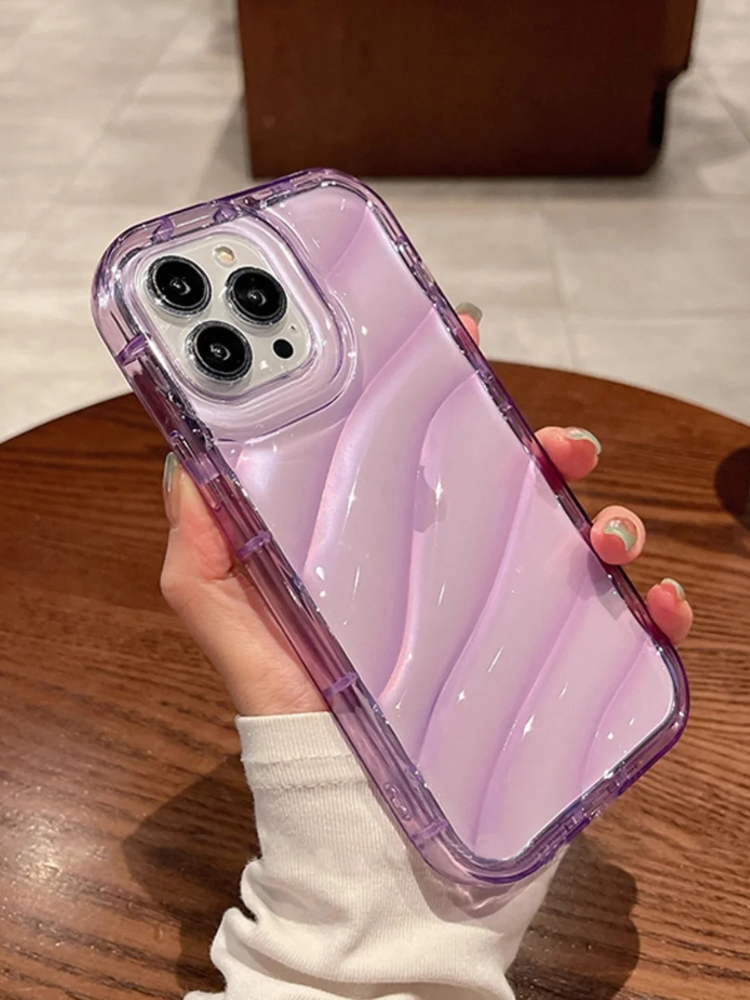 Фиолетовый чехол для iPhone 7,8,SE,XR,XS,11,12,13,14,15,Pro,Max,Plus,на айфон,прозрачный,силиконовый