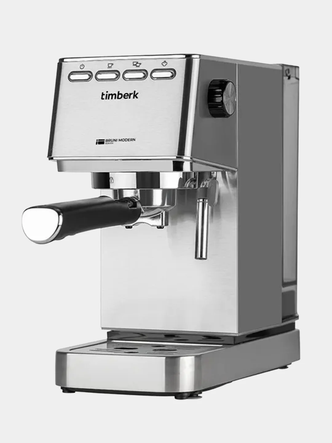 Кофеварка рожковая Timberk T-CM33040, 1350 Вт, 20 бар, 1.4 л, серебристый