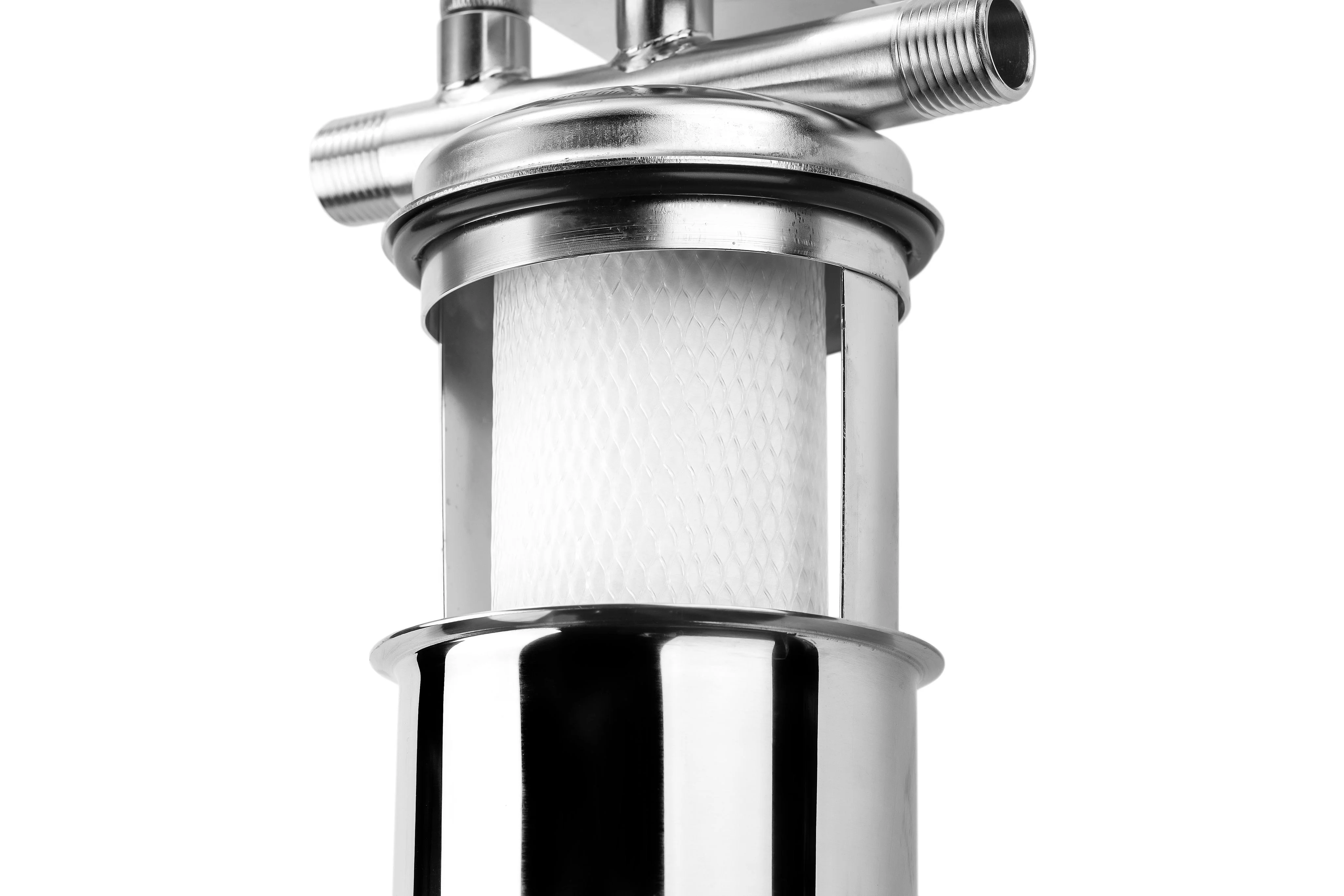 Тёмно-серый фильтр магистральный Тайфун 10SL 1/2",с картриджем,корпус из высококачественной нерж стали