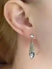 Серьги с кристаллами