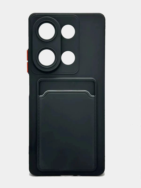 Чехол для Xiaomi Redmi Note 13 Pro 4G/Poco M6 Pro 4G (Редми Нот 13 Про/Поко М6) с карманом