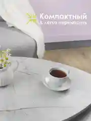 Серый металлик комплект столиков РУТА / Журнальный стол / журнальный столик / придиванный стол/