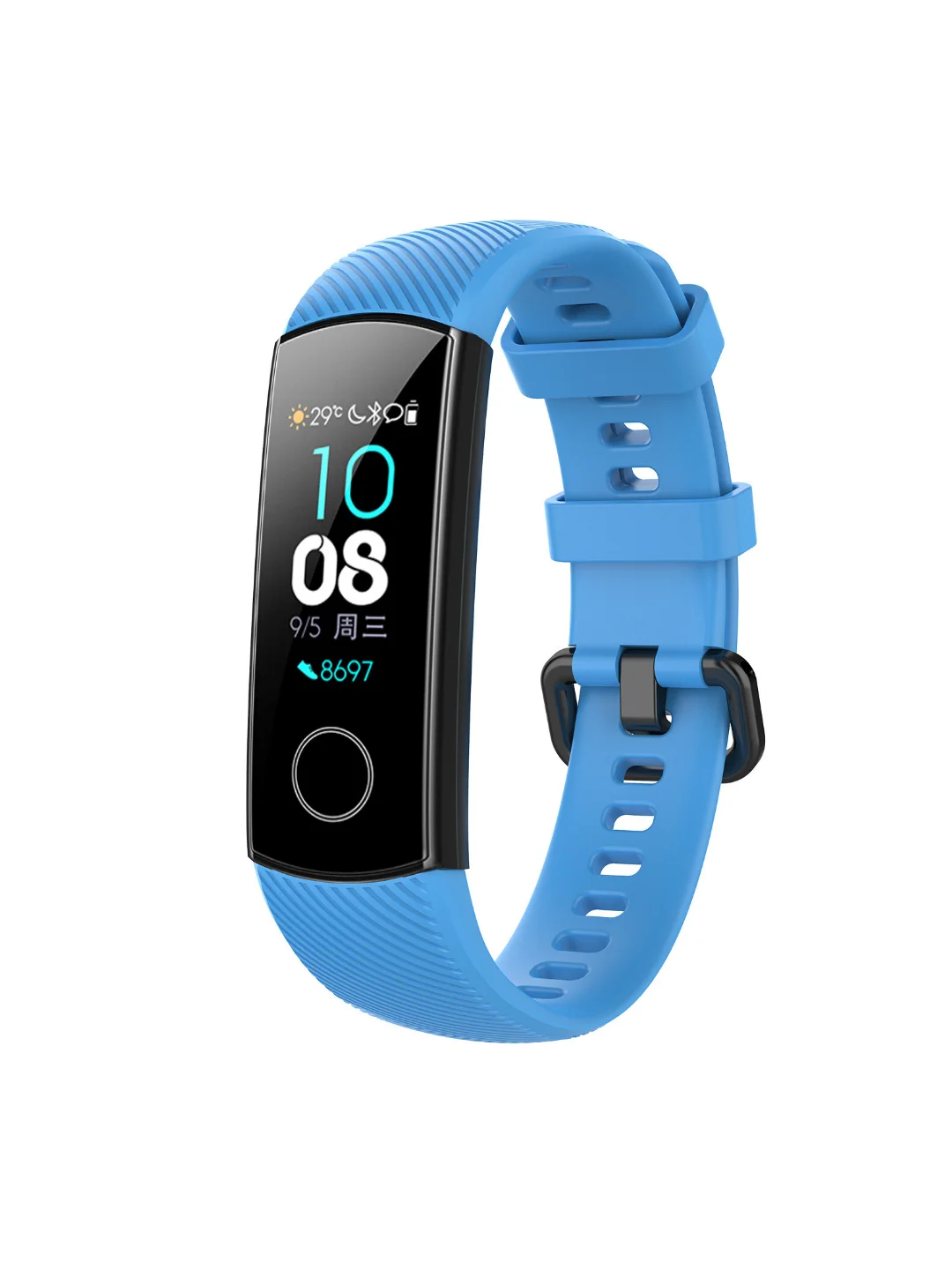 Голубой ремешок для Huawei Honor Band 4, 5 силиконовый хонор банд