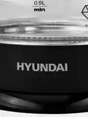 Чайник Hyundai HYK-G2011, черный, 1.7 л, 2200 Вт
