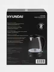 Чайник Hyundai HYK-G2011, черный, 1.7 л, 2200 Вт