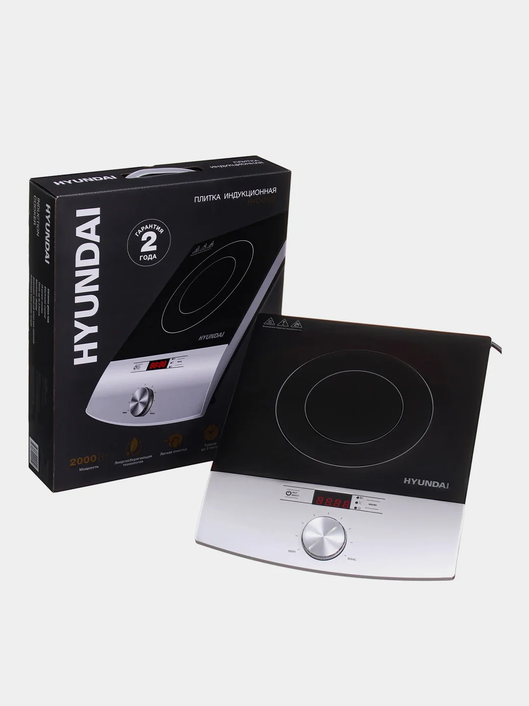 Плита Индукционная Hyundai HYC-0102, 2000 Вт