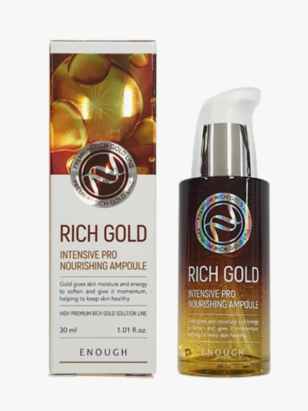Сыворотка для лица питательня с золотом Rich Gold Intensive Pro Nourishing Ampoule,30 мл