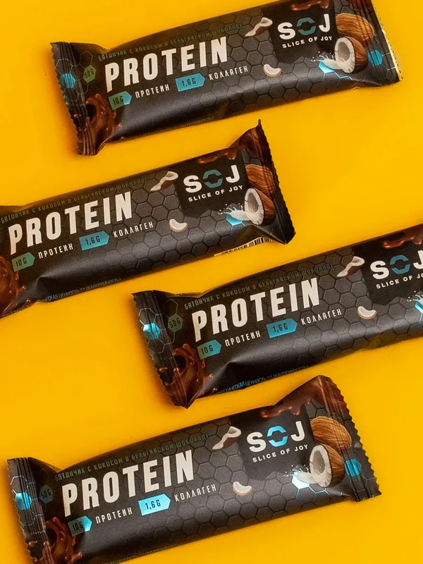 Протеиновый батончик SOJ Protein, со вкусом кокоса, 50 г