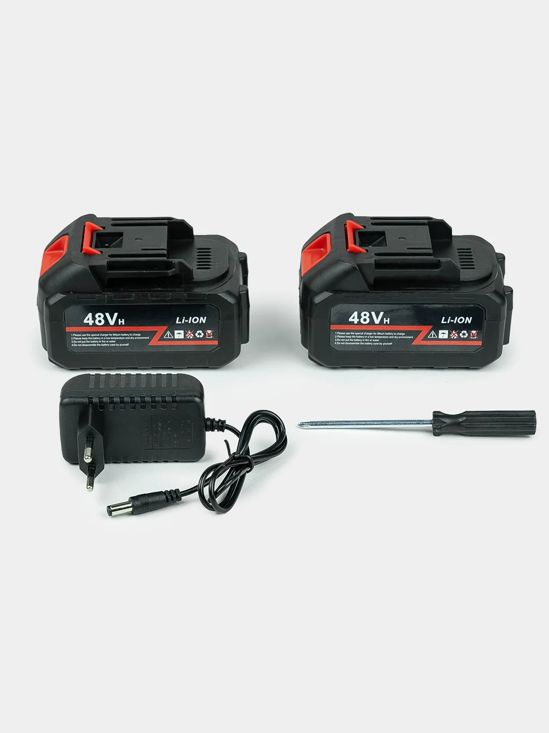 Коричневый пила аккумуляторная цепная, мини, садовая, сучкорез, 48V, с 2 аккумуляторами