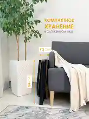 Тёмно-коричневый стол журнальный "Джой", раскладной