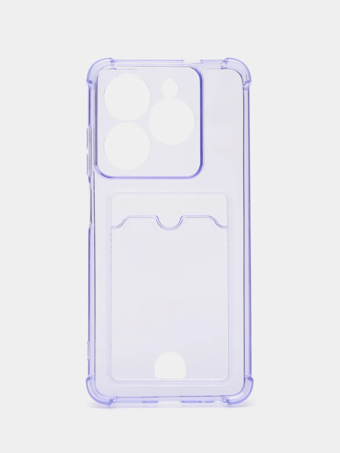 Лавандовый чехол Tecno Spark 20C / Spark 20 / Go 2024 (Техно Спарк 20 / 20С) с карманом для карт