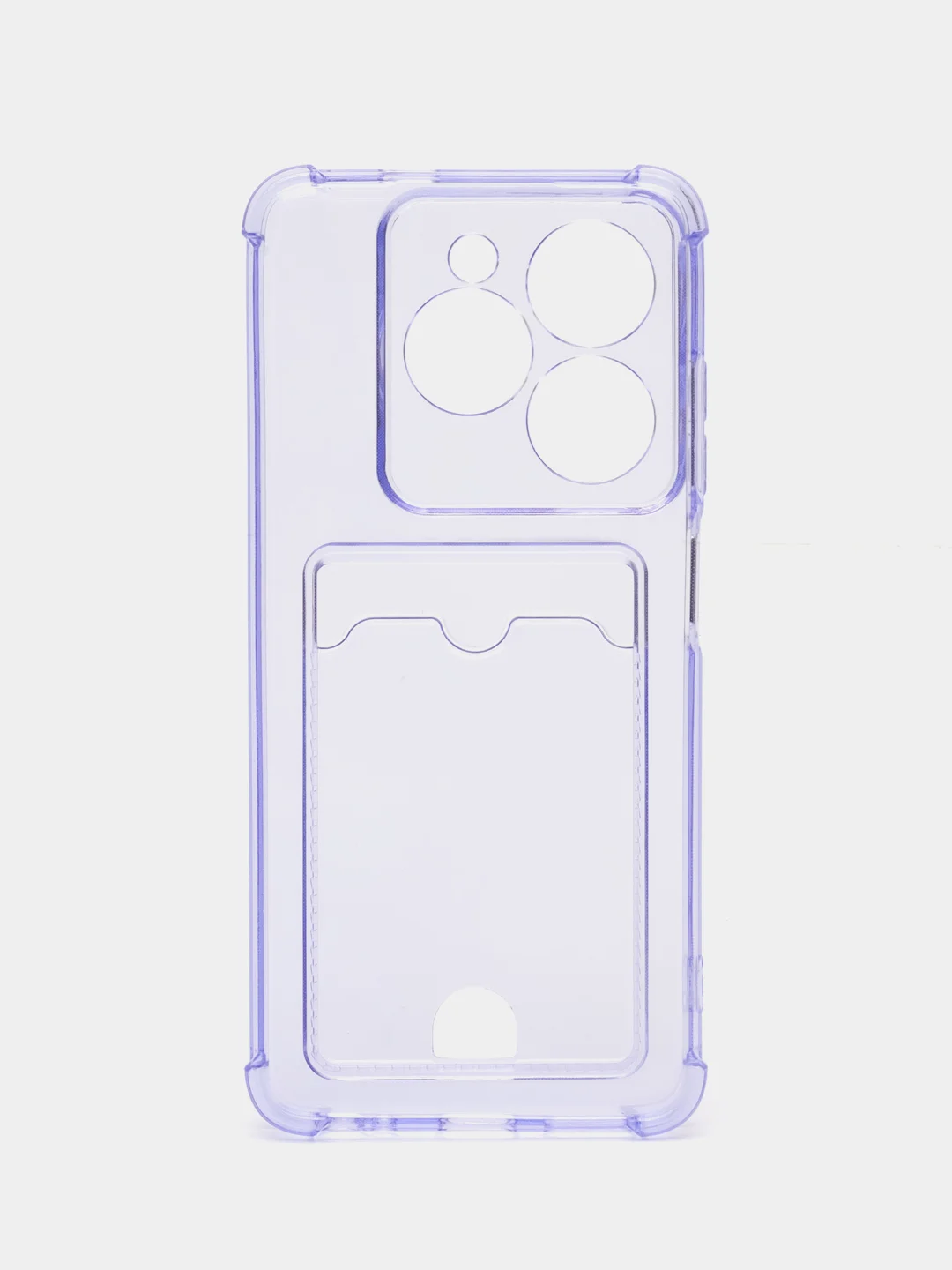 Лавандовый чехол Tecno Spark 20C / Spark 20 / Go 2024 (Техно Спарк 20 / 20С) с карманом для карт