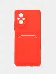Красный чехол для Realme C67 4G (Реалми С67 4Джи) с карманом для карт