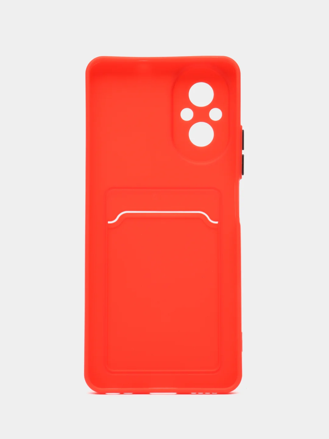 Красный чехол для Realme C67 4G (Реалми С67 4Джи) с карманом для карт