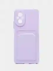 Лавандовый чехол для Realme C67 4G (Реалми С67 4Джи) с карманом для карт