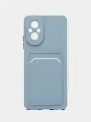 Синий меланж чехол для Realme C67 4G (Реалми С67 4Джи) с карманом для карт