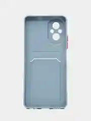 Синий меланж чехол для Realme C67 4G (Реалми С67 4Джи) с карманом для карт