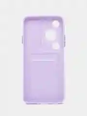 Лавандовый чехол для HUAWEI Nova Y72 (Хуавей Нова у72), с карманом для карт