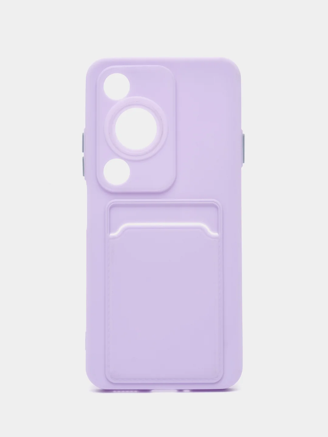 Лавандовый чехол для HUAWEI Nova Y72 (Хуавей Нова у72), с карманом для карт
