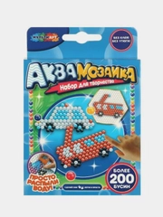 Игрушка Мультиарт Аквамозаика "Машины", 200 бусин