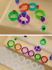 Силиконовая форма, молд для рукоделия кольца