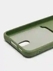 Вишнёвый чехол силиконовый на Samsung Galaxy S23 (Самсунг Галакси С23), с карманом