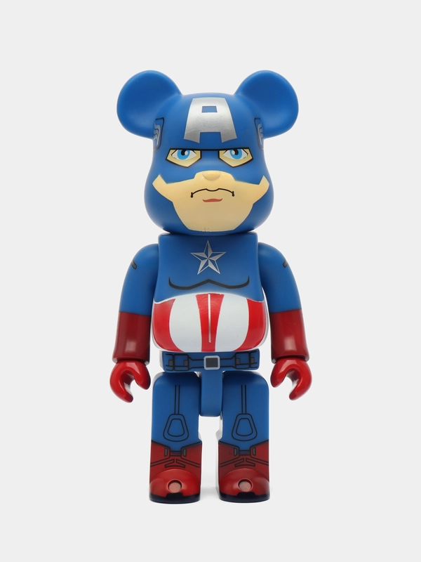 Коллекционная Игрушка Bearbrick "капитан америка" 28 см