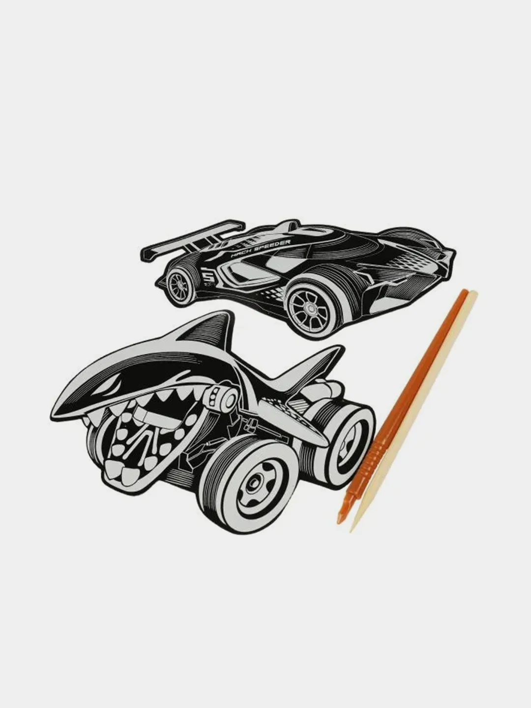 Гравюра Мультиарт "Hot Wheels", фигурная