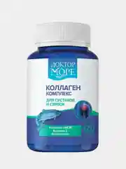 Бад к пище Доктор Море "Коллаген", для суставов и связок, 120 кап. по 0,45г