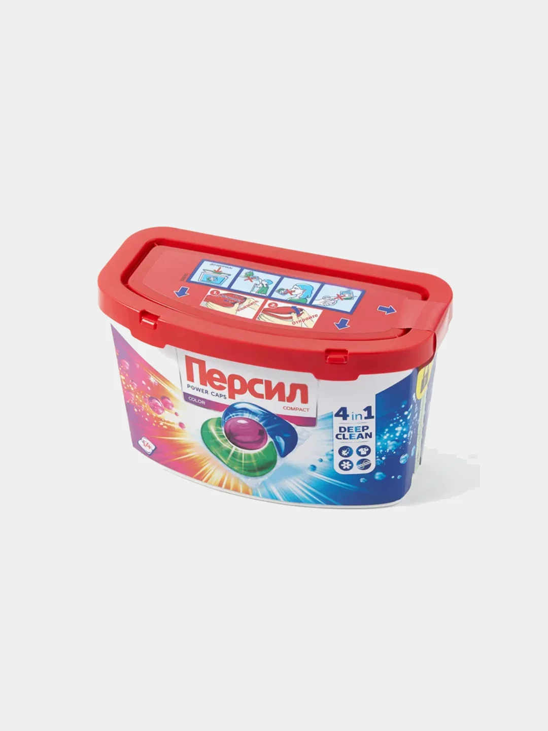 Капсулы для стирки Persil Power Caps Color, 4 в 1, 14 капсул