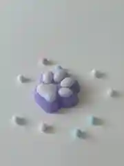 Розовый кошачья лапка, лапка тигра, лапка антистресс, сквиш