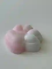 Розовый кошачья лапка, лапка тигра, лапка антистресс, сквиш