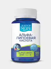 БАД к пище Доктор Море Альфа-липоевая кислота с Витамином С, 60 капсул