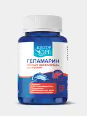 Пищевая добавка Доктор Море Гепамарин, Морские фосфолипиды для печени, 120 капсул по 0,15г